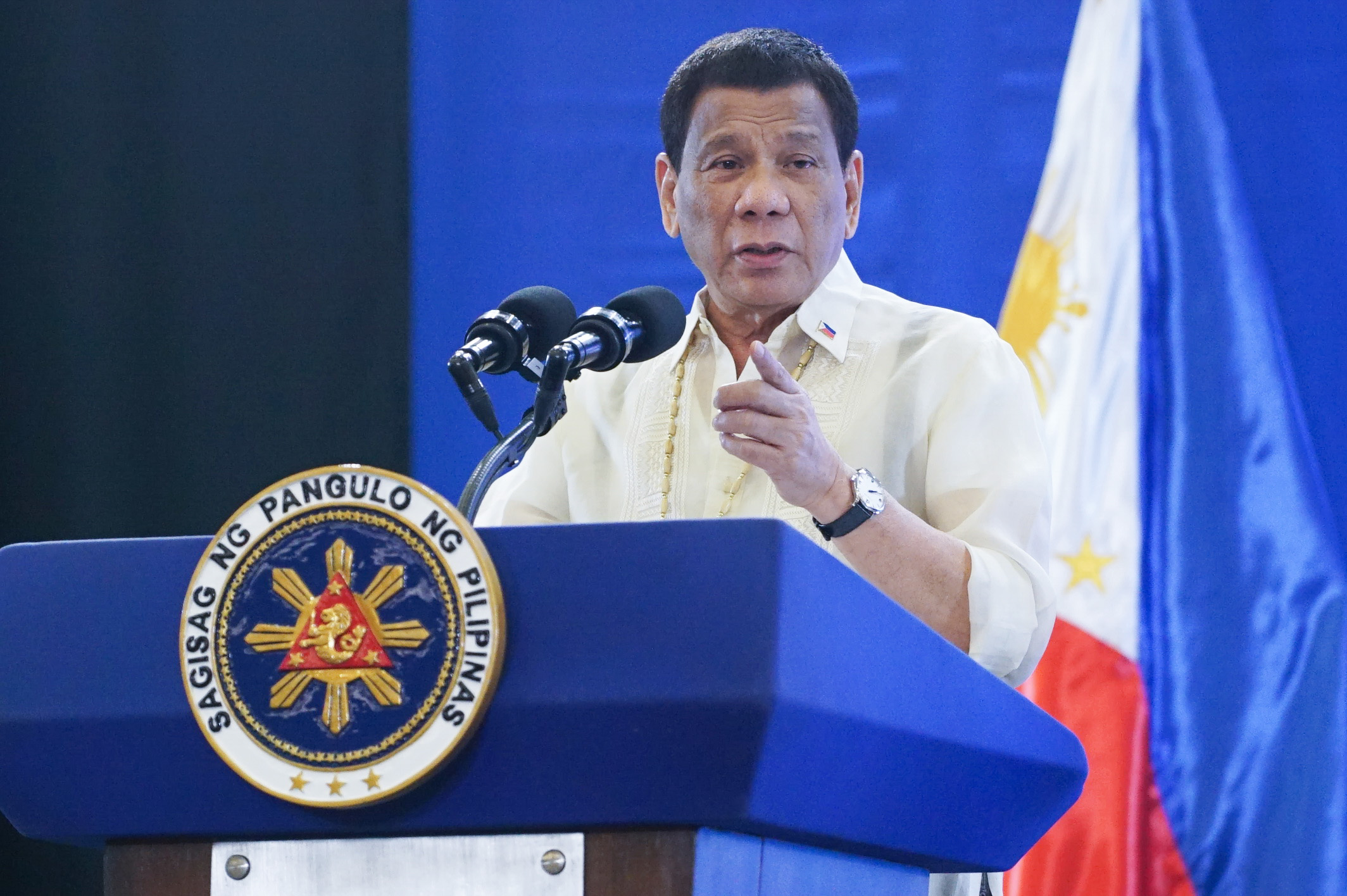 VETO POWER. President Rodrigo Duterte has vetoed a bill banning corporal punishment of children, says former aide Bong Go. Malacañang photo   