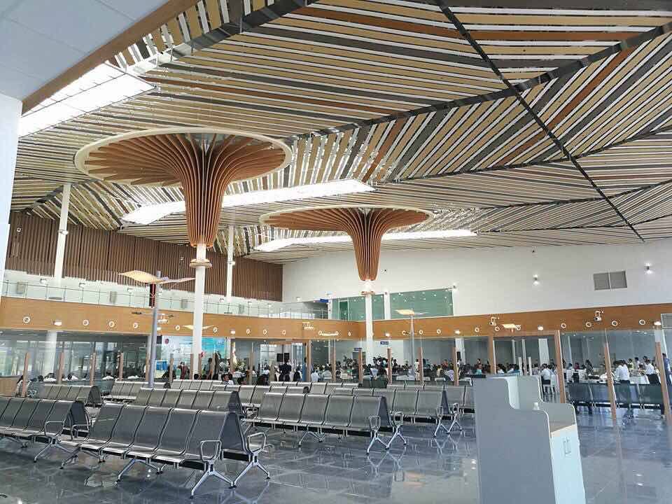 NOW OPERATIONAL. The new terminal of the Puerto Princesa International Airport has a floor area of 13,000 square meters. Photo from Cebu Pacific  