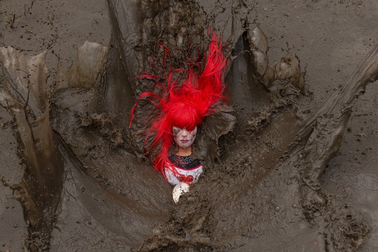 TOUGH GUY. A competitor falls in a muddy pool as they take part in the Tough Guy endurance event near Wolverhampton, England, on January 27, 2019. Photo by Oli Scarff/AFP  