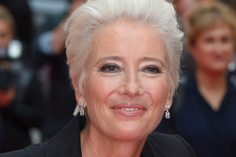 OUT. British actress Emma Thompson announces she has decided to pull out of the movie 'Luck' after Skydance Media hired former Disney creative director John Lasseter  who has been accused of sexual harassment. File photo by Anthony Harvey / AFP  