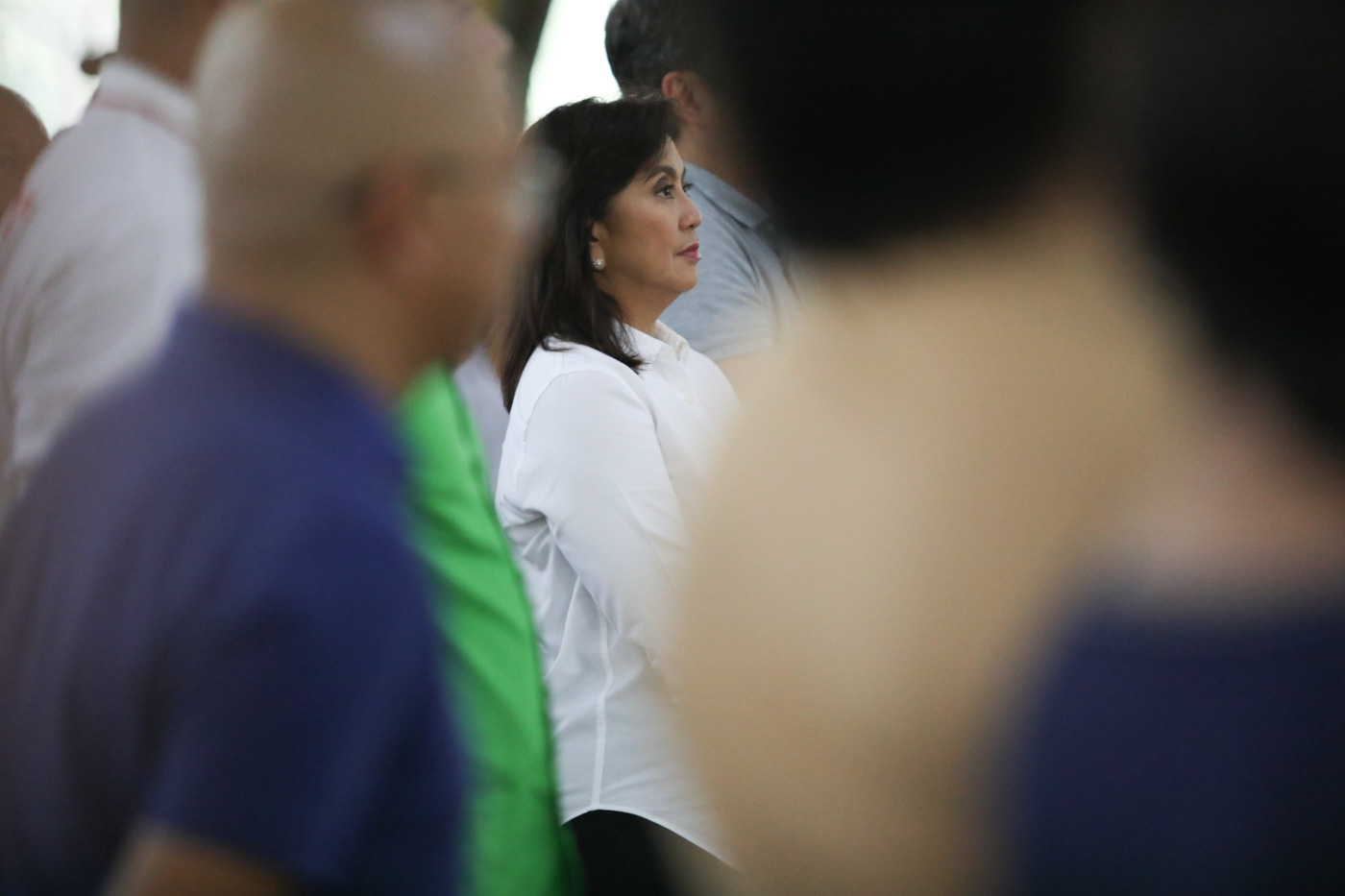 NO NAME-CALLING. Vice President Leni Robredo attends a thanksgiving Mass for the Otso Diretso candidates held at the Parish of the Holy Sacrifice in UP Diliman, Quezon City on May 8, 2019. Photo by OVP 