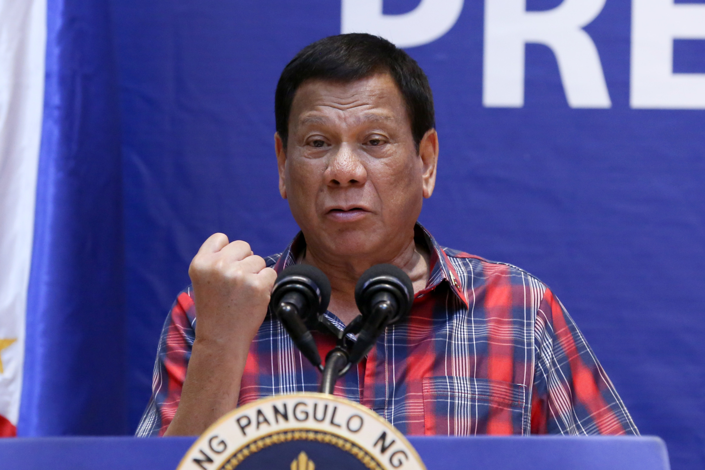 NOT SOFT ON DRUG LORDS? President Rodrigo Duterte bristles at criticism that his drug war has failed to arrest enough drug lords and 'big fish.' Malacañang file photo 
