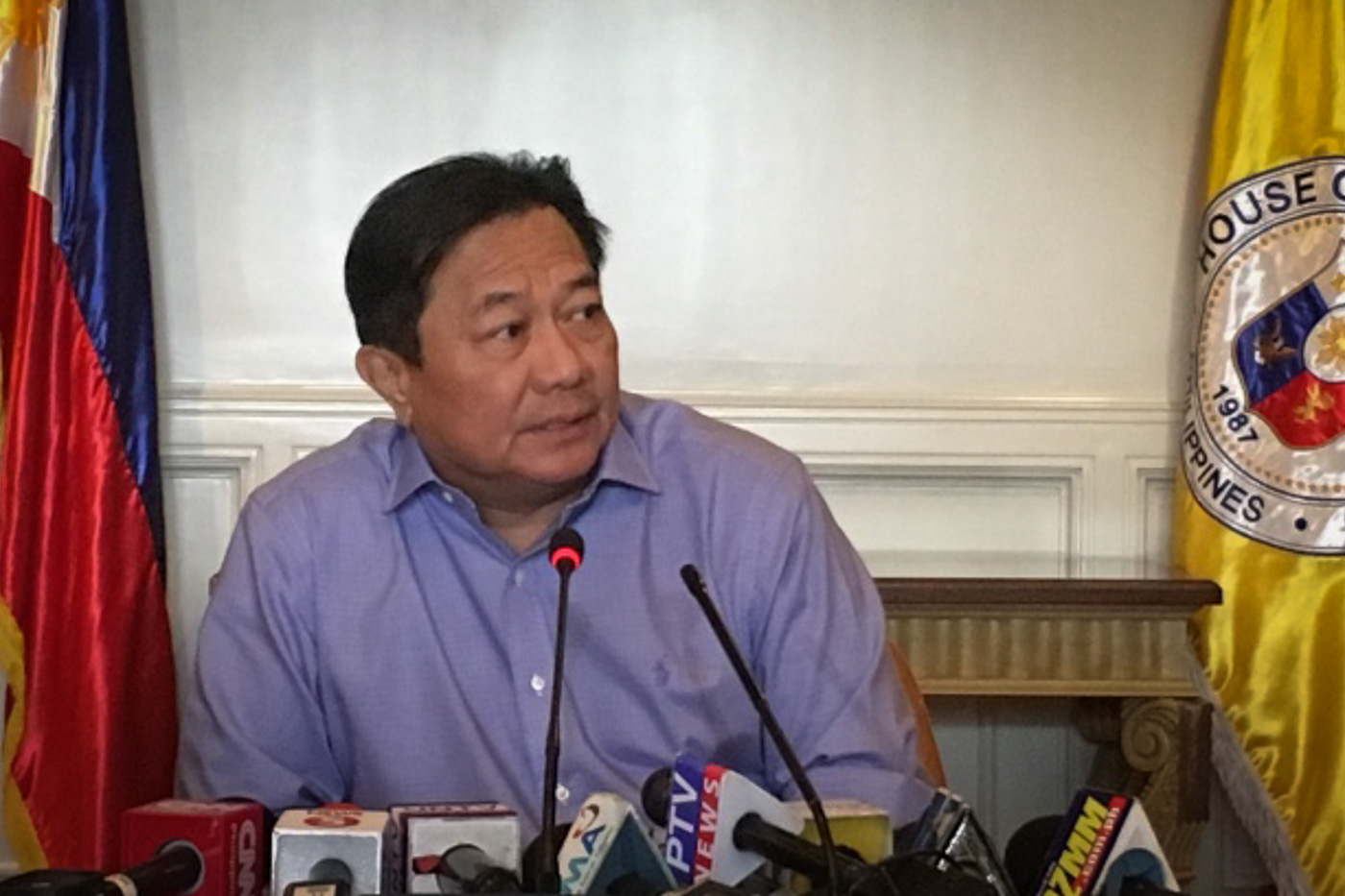 FAST DEBATE. Speaker Pantaleon Alvarez wants the House to pass the death penalty measure before Congress takes a break in March. File photo by Mara Cepeda/Rappler  