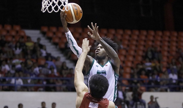 NO ROOKIE JITTER.S CJ Perez has helped Columbian eclipse its one-win output in the Philippine Cup last year. Photo from PBA Images 
