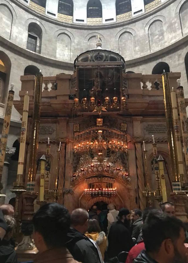JESUS' TOMB. The spot where Jesus is believed to have been buried and from where he resurrected. Photo by Natashya Gutierrez/Rappler