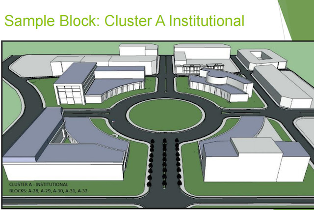 CLUSTERING. Cluster A is where local and national government offices would be located. Courtesy of the Cagayan de Oro city government 