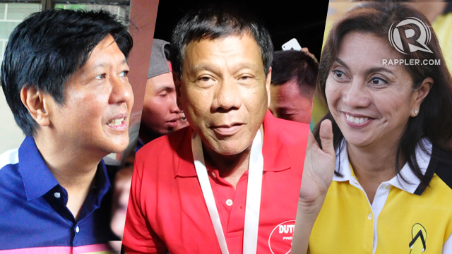 BETTER FIT. Which vice presidential candidate is a better fit for Davao City Mayor Rodrigo Duterte, the presidential front runner a day after elections? 
