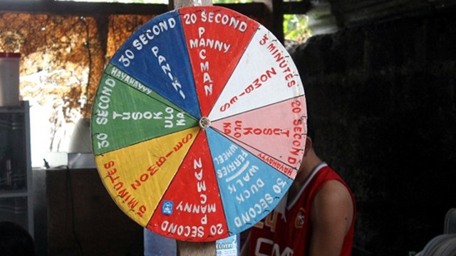 'WHEEL OF TORTURE.' A wheel used allegedly by Binan police to torture inmates. Photo courtesy: CHR/AFP 