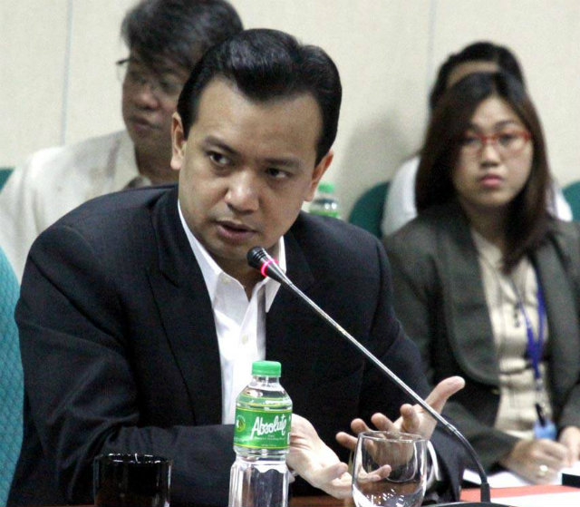 PROBE. Senator Antonio Trillanes IV seeks a Senate probe into the alleged ill-gotten wealth of President Rodrigo Duterte and family. File photo from Senate PRIB  