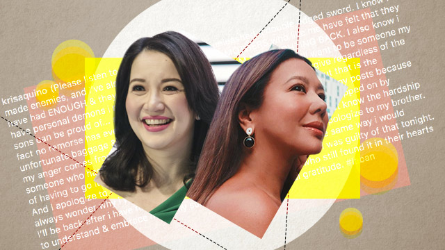 KRIS AND KORINA. We look back at the history of the two TV personalities. Photos from Kris' and Korina's Instagram accounts  