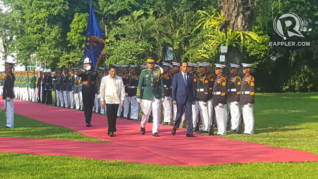 Indonesian President Joko Widodo's state visit in April 2017. Photo by Rappler 