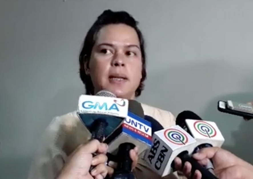MAYOR DUTERTE. Davao City Mayor Sara Duterte-Carpio declares Davao as locked down until further notice due to the clash in Marawi. Rappler screengrab 