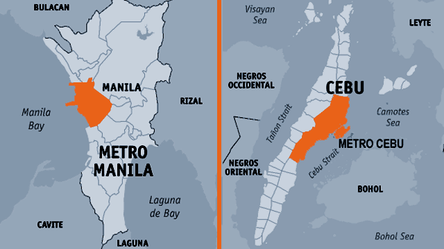 Manila To Cebu Map Manila, Cebu Behind Apec Peers On Liveability, Doing Business