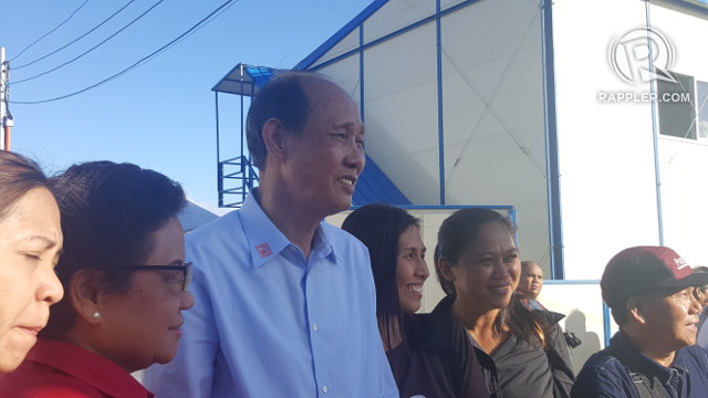 'GOOD SAMARITAN.' Chinese tycoon Huang Rulun poses for a photo during the inauguration of the mega drug rehabilitation center. Photo by Pia Ranada/Rappler 