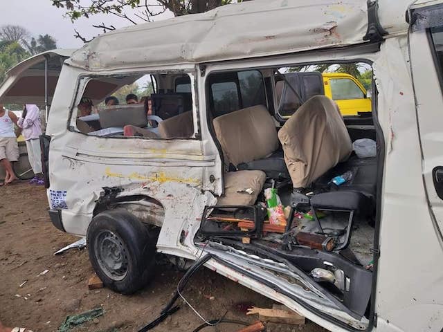 ROAD ACCIDENT. The road crash in Zamboanguita, Negros Orienta,l on March 1, 2019, killed 6 people, including 5 students. Photo courtesy of Zamboanguita Municipal Police Station 
