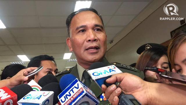 CONFIRMED. The Commission on Appointments confirms the appointment of AFP Chief of Staff General Ricardo Visaya and 24 other military officials. Photo by Camille Elemia/Rappler   