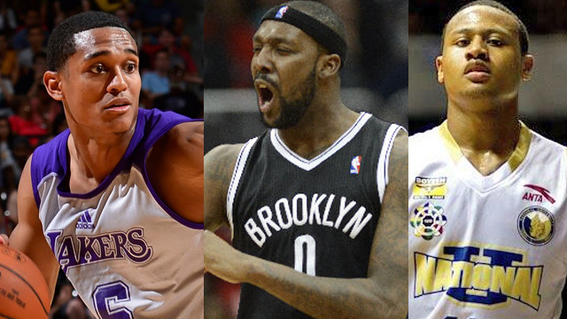 CALL OF DUTY. Lakers guard Jordan Clarkson (L), naturalized big man Andray Blatche (C) and Bobby Ray Parks Jr (R) could ring in a new era for Philippine basketball. Clarkson/Blatche file photos/EPA, Parks photo/Rappler