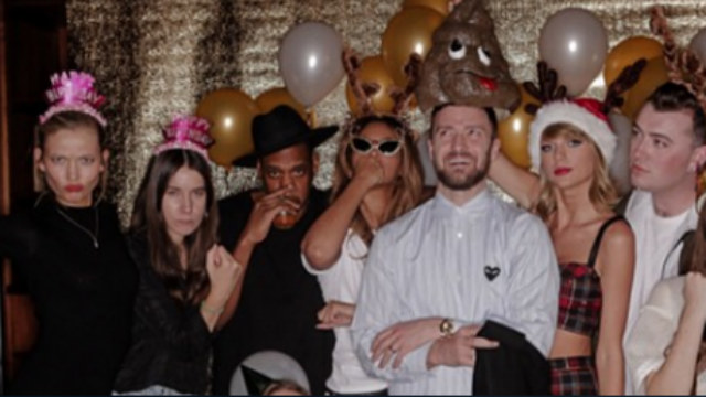 BIRTHDAY GUESTS. Taylor Swift celebrates her birthday with Jay-Z, Beyonce, Justin Timberlake, Sam Smith and Karlie Kloss. Photo from Instagram/@taylorswift