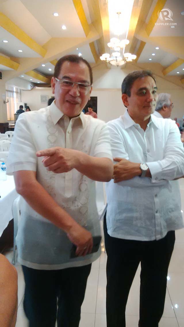 POPULATION GROWTH. MPIC's Lim says population growth in Cavite and Laguna is 50% higher compared to the national average. In the photo are MPIC President Joey Lim (left) and MPTC President Ramoncito Fernandez (right) 
