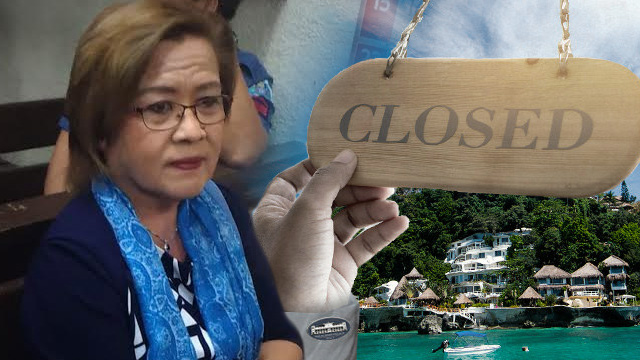 PROBE BORACAY CLOSURE. Detained Senator Leila de Lima jons calls for a Senate probe into the closure of Boracay to tourists. De Lima's photo from the Office of Senator Leila de Lima 