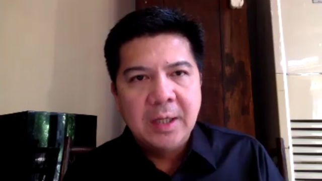 HOUSE VS CALIDA, NTC. House committee on public accounts chair Mike Defensor holds a virtual press conference on May 8, 2020. Screenshot from Zoom 