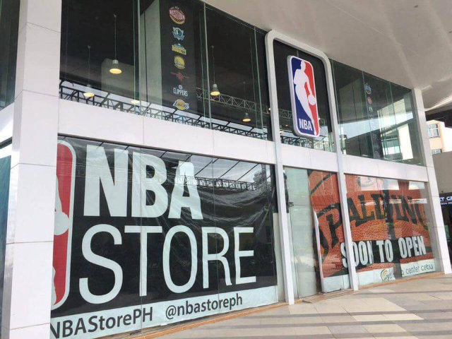 NBA STORE IN CEBU. An NBA Store is set to open in Cebu City. Photo from Jonas Panerio's Facebook page  