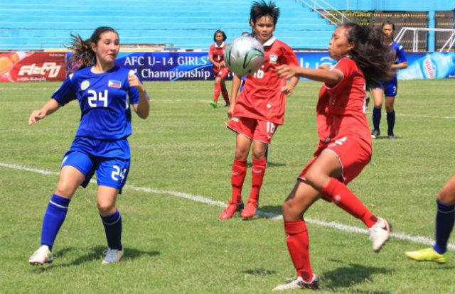 SECOND PLACE. The Philippines, seen during their preliminary 2-2 draw against Thailand, fell to the Thais 0-1 in the final. Photo from AFC website  