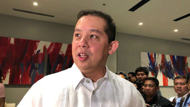CANDIDATE FOR SPEAKER. Leyte 1st District representative-elect Martin Romualdez talks to reporters on the sidelines of a meeting with felow legislators from different political parties on June 26, 2019. Photo by Mara Cepeda/Rappelr    