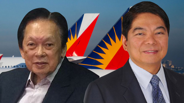 BOARD SAGA. Two key board members of the Philippine Airlines have resigned. Photo of Estelito Mendoza by Rappler, photo of Amando Tetangco Jr from AFP  
