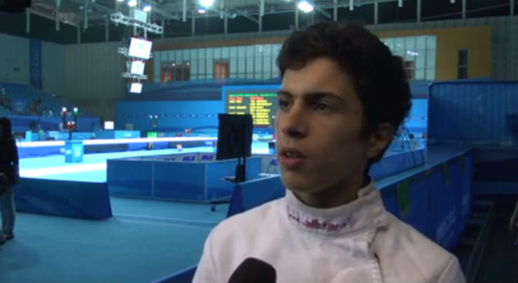 PROUD SYRIAN. Young fencer Mohammad Shaheen says he's proud to represent Syria despite the challenges he faces at home.