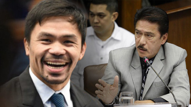 UN INTERVENTION. Senators Vicente Sotto III and Manny Pacquiao say the United Nations should not meddle with Philippine affairs.  