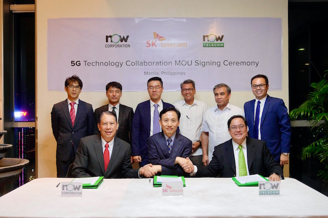 PARTNERSHIP. NOW Corporation and SK Telecom team up for 5G. Photo from NOW Corporation 