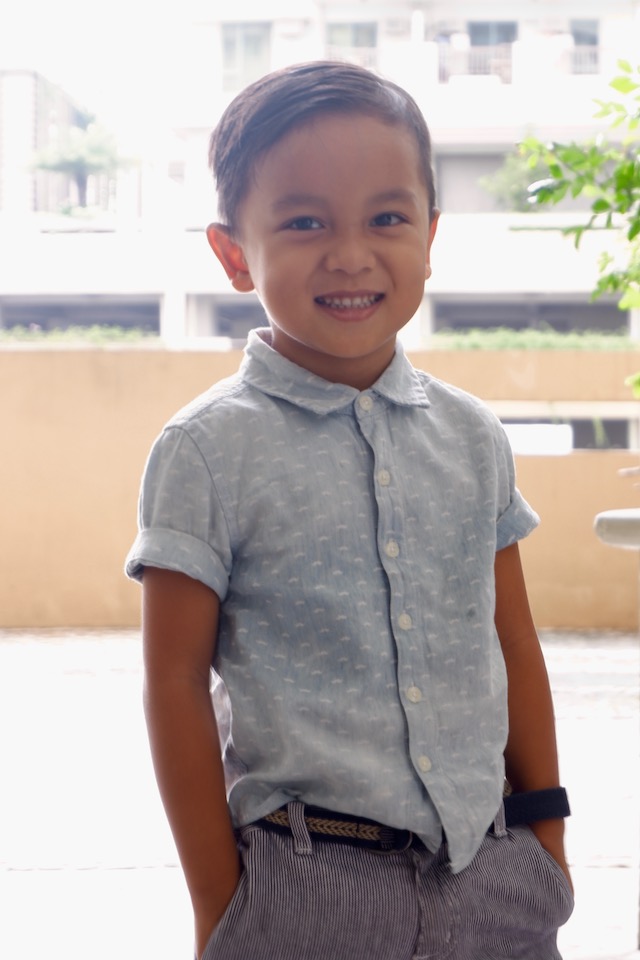 DAPPER GENT. It's a challenge getting Anton to pose for a photo because he is hyperactive. Photo by Nonie Tobias-Azores