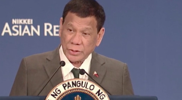 ACCOUNTABILITY. President Rodrigo Duterte wants 'real action' from developed countries on climate change. RTVM screenshot 