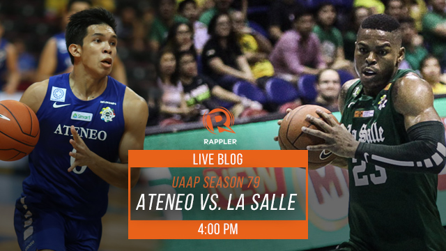 Live Blog Uaap Season 79 Ateneo Vs La Salle