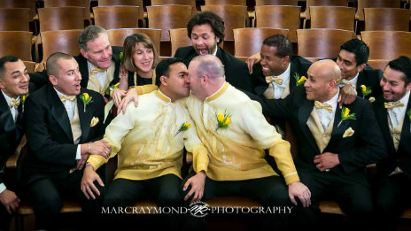 MARRIED AGAIN. Don and Yhel's church wedding in California. In the US, their marriage is legally recognized. 