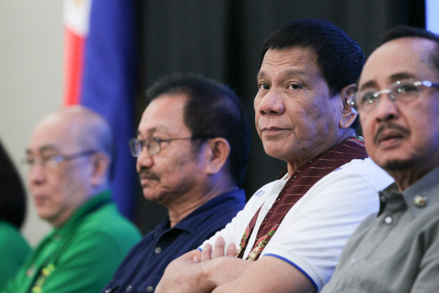 CHIEF EXECUTIVE. President Rodrigo Duterte attends the National Banana Congress at the SMX Convention Center in Davao City on October 7, 2016. Photo by Ace Moradente/Presidential Photo   