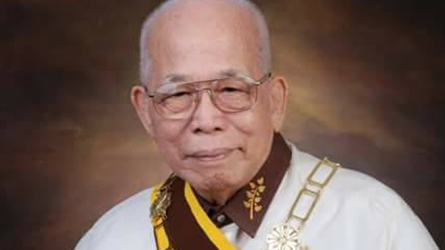 FORMER SC JUSTICE. Retired Supreme Court Associate Justice Justo Torres Jr was 90 when he passed away. Photo from the PUP College of Law Research Corps Facebook page 