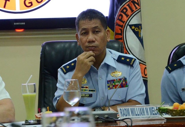 COAST GUARD CHIEF. Read Admiral William Melad, Philippine Coast Guard Commandant, presides over a meeting at the PCG headquarters. Photo from the Tanod Baybayin Pilipinas Facebook page  