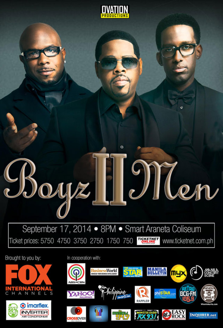 Boyz II Men to return to Manila for 2014 concert