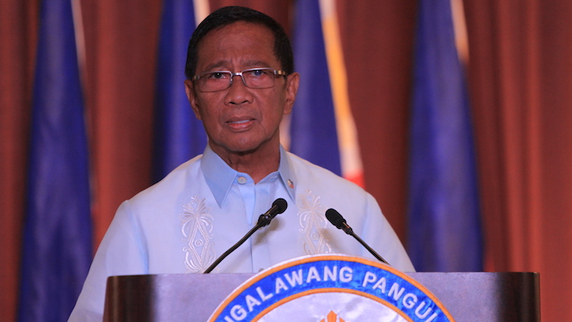 SPEECH NOT CAPTURED. Vice President Jejomar Binay's televised address was delivered after the survey period.