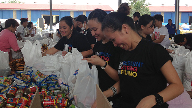 EMPLOYEE VOLUNTEERISM. The Hershey Company in the Philippines also participate in disaster-relief efforts, like packing goods for supertyphoon Yolanda survivors. Photo from Hershey's