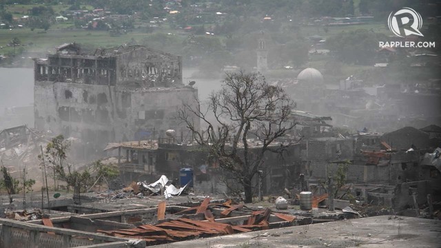 MARAWI DESTRUCTION. Rehabilitation and reconstruction of the city has been delayed several times. Rappler photo 