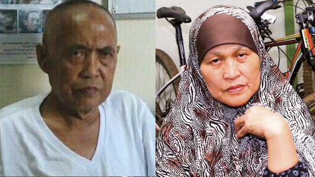 PATRIARCH AND MATRIARCH. Cayamora (L) and Farhana (R) Maute, parents of the notorious Maute Brothers. Sourced photo    