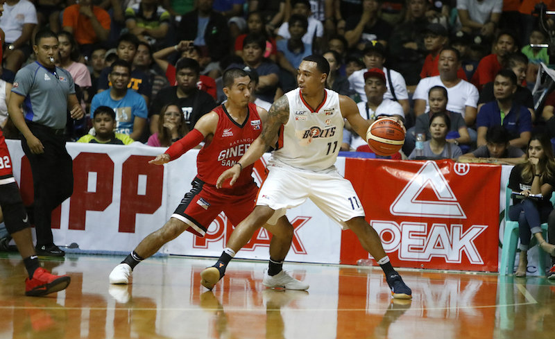 COLD. The Meralco Bolts failed to find their rhythm in offense in a Game 1 loss. Photo by PBA Images  