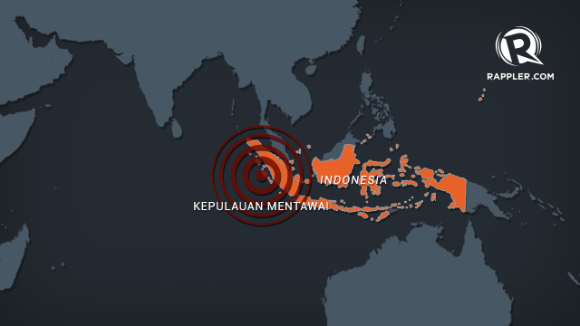 Ilustrasi gempa bumi di Pulau Mentawai. Foto oleh Rappler 