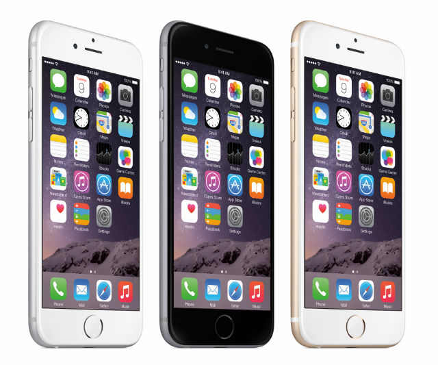 IPHONE 6 AND 6 PLUS. Image from Apple PR.