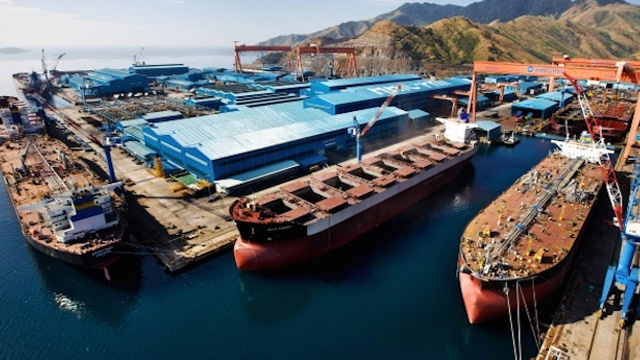 CALM. Banks are confident that they can whether the Hanjin crisis. File photo from the HHIC-Phil website 