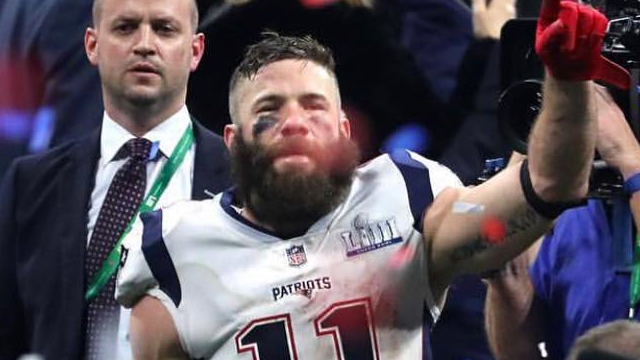 RACKING IT UP. Julian Edelman wins his third Super Bowl with the New England Patriots. Photo from Instagram (@edelman11)   