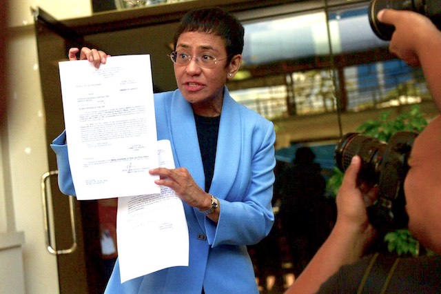 RAPPLER CASES. Maria Ressa at the Pasig Regional Trial Court (RTC) where she faces 3 different cases all stemming from the company's Philippine Depositary Receipt (PDR). Photo by Rappler 